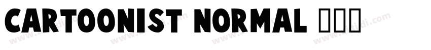 Cartoonist Normal字体转换